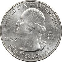 سکه کوارتر دلار 2017D (بنای یادبود افیگی موندز) - MS61 - آمریکا