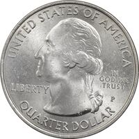 سکه کوارتر دلار 2013P (کوه راشمور) - MS62 - آمریکا