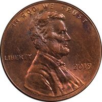 سکه 1 سنت 2019 لینکلن - MS61 - آمریکا
