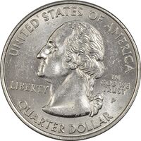 سکه کوارتر دلار 2008P ایالتی (هاوایی) - MS61 - آمریکا