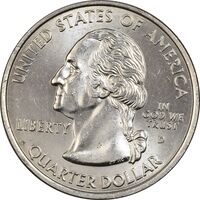 سکه کوارتر دلار 2002D ایالتی (میسیسیپی) - MS63 - آمریکا