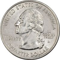سکه کوارتر دلار 2002D ایالتی (میسیسیپی) - MS61 - آمریکا