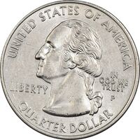 سکه کوارتر دلار 2002P ایالتی (میسیسیپی) - AU58 - آمریکا