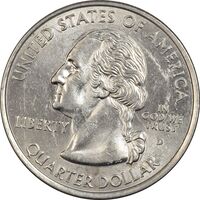 سکه کوارتر دلار 2002D ایالتی (تنسی) - MS62 - آمریکا