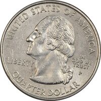 سکه کوارتر دلار 2002P ایالتی (تنسی) - MS62 - آمریکا