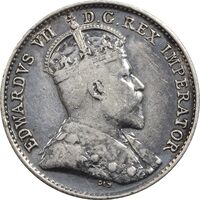 سکه 5 سنت 1905 ادوارد هفتم - AU50 - کانادا