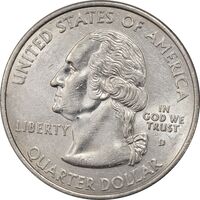 سکه کوارتر دلار 2001D ایالتی (رود آیلند) - MS62 - آمریکا