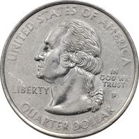 سکه کوارتر دلار 2001D ایالتی (رود آیلند) - AU55 - آمریکا