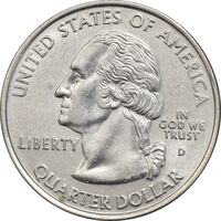 سکه کوارتر دلار 2005D ایالتی (ویرجینیای غربی) - MS61 - آمریکا