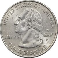 سکه کوارتر دلار 2007P ایالتی (واشنگتن) - MS61 - آمریکا