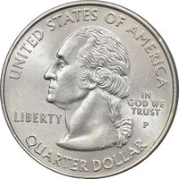 سکه کوارتر دلار 2000P ایالتی (مریلند) - MS63 - آمریکا