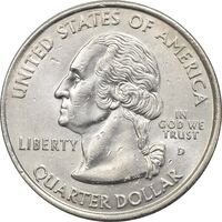 سکه کوارتر دلار 2000D ایالتی (مریلند) - MS61 - آمریکا