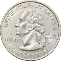 سکه کوارتر دلار 2001D ایالتی (نیویورک) - AU58 - آمریکا