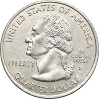 سکه کوارتر دلار 2001D ایالتی (نیویورک) - AU55 - آمریکا