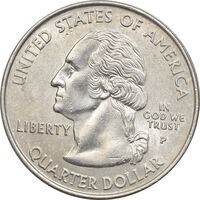 سکه کوارتر دلار 2000P ایالتی (ویرجینیا) - MS61 - آمریکا