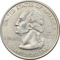سکه کوارتر دلار 2000D ایالتی (ویرجینیا) - AU55 - آمریکا
