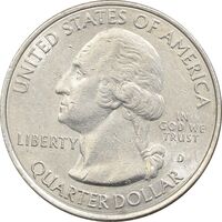 سکه کوارتر دلار 2014D پارک ملی شناندوا - AU58 - آمریکا