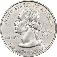 سکه کوارتر دلار 2007P ایالتی (یوتا) - AU58 - آمریکا