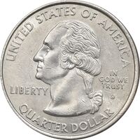 سکه کوارتر دلار 2007D ایالتی (یوتا) - AU58 - آمریکا