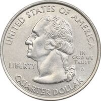 سکه کوارتر دلار 2007D ایالتی (یوتا) - AU55 - آمریکا