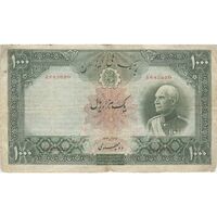 اسکناس 1000 ریال شماره لاتین - VF20 - رضا شاه
