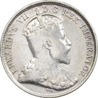 سکه 5 سنت 1903 ادوارد هفتم (22 برگ) - AU50 - کانادا