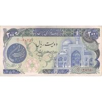 اسکناس 200 ریال (اردلان - مولوی) فیلیگران شاه - تک - VF35 - جمهوری اسلامی