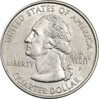 سکه کوارتر دلار 2002P ایالتی (اوهایو) - MS61 - آمریکا
