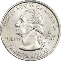 سکه کوارتر دلار 2004D ایالتی (میشیگان) - MS62 - آمریکا