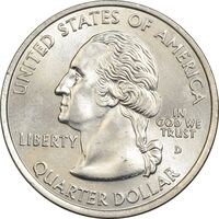 سکه کوارتر دلار 2001D ایالتی (ورمونت) - MS63 - آمریکا
