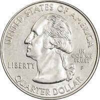 سکه کوارتر دلار 2001P ایالتی (ورمونت) - MS62 - آمریکا