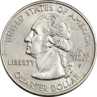 سکه کوارتر دلار 2002P ایالتی (ایندیانا) - MS63 - آمریکا