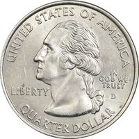 سکه کوارتر دلار 2002D ایالتی (ایندیانا) - MS63 - آمریکا