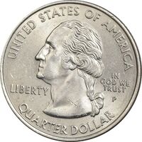 سکه کوارتر دلار 2002P ایالتی (ایندیانا) - MS62 - آمریکا