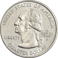 سکه کوارتر دلار 2004P ایالتی (ویسکانسین) - AU58 - آمریکا