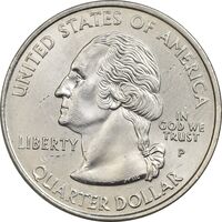 سکه کوارتر دلار 2002P ایالتی (لوئیزیانا) - MS62 - آمریکا