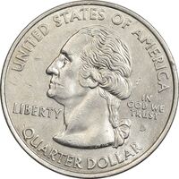 سکه کوارتر دلار 2000D ایالتی (کارولینای جنوبی) - MS61 - آمریکا