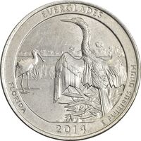 سکه کوارتر دلار 2014D (پارک ملی اورگلیدز) - AU55 - آمریکا