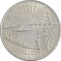 سکه کوارتر دلار 2005D ایالتی (اورگن) - AU50 - آمریکا