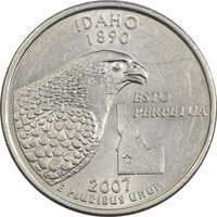 سکه کوارتر دلار 2007P ایالتی (آیداهو) - MS62 - آمریکا
