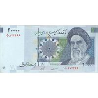 اسکناس 20000 ریال (مظاهری - شیبانی) - تک - AU58 - جمهوری اسلامی