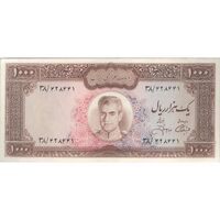 اسکناس 1000 ریال (آموزگار - جهانشاهی) - تک - AU50 - محمد رضا شاه
