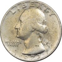 سکه کوارتر دلار 1973 واشنگتن - VF35 - آمریکا