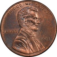 سکه 1 سنت 2003 لینکلن - MS61 - آمریکا