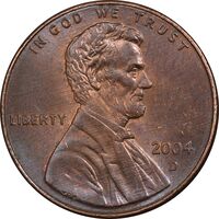 سکه 1 سنت 2004D لینکلن - MS61 - آمریکا