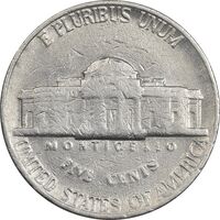 سکه 5 سنت 1989P جفرسون - EF40 - آمریکا
