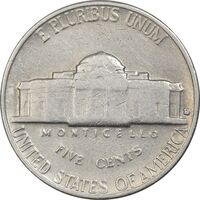 سکه 5 سنت 1963 جفرسون - VF35 - آمریکا