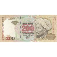 اسکناس 200 تنگه 1999 جمهوری - تک - AU58 - قزاقستان