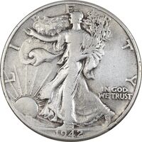 سکه نیم دلار 1942 نماد آزادی - EF40 - آمریکا