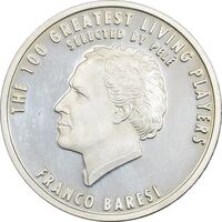 مدال نقره یادبود 100 سالگی فیفا 2004 - PF62 - فرانکو بارزی
